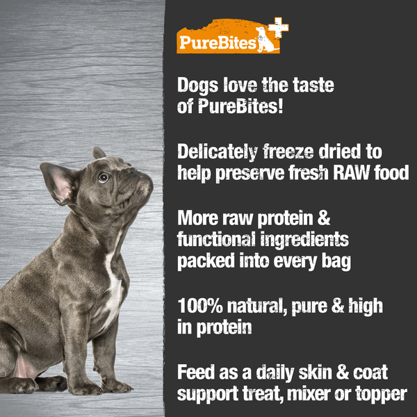 PureBites Freeze-Dried Dog Treats for Healthy Skin & Coat