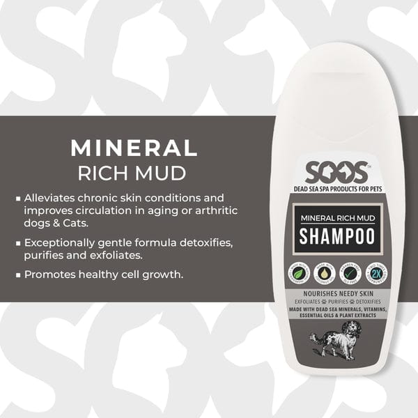 Soos Pets High - Quality Mineral Enriched Mud Shampoo for Pets and Humans