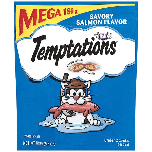 Delicious Savoury Salmon Flavored Cat Treats by Temptations