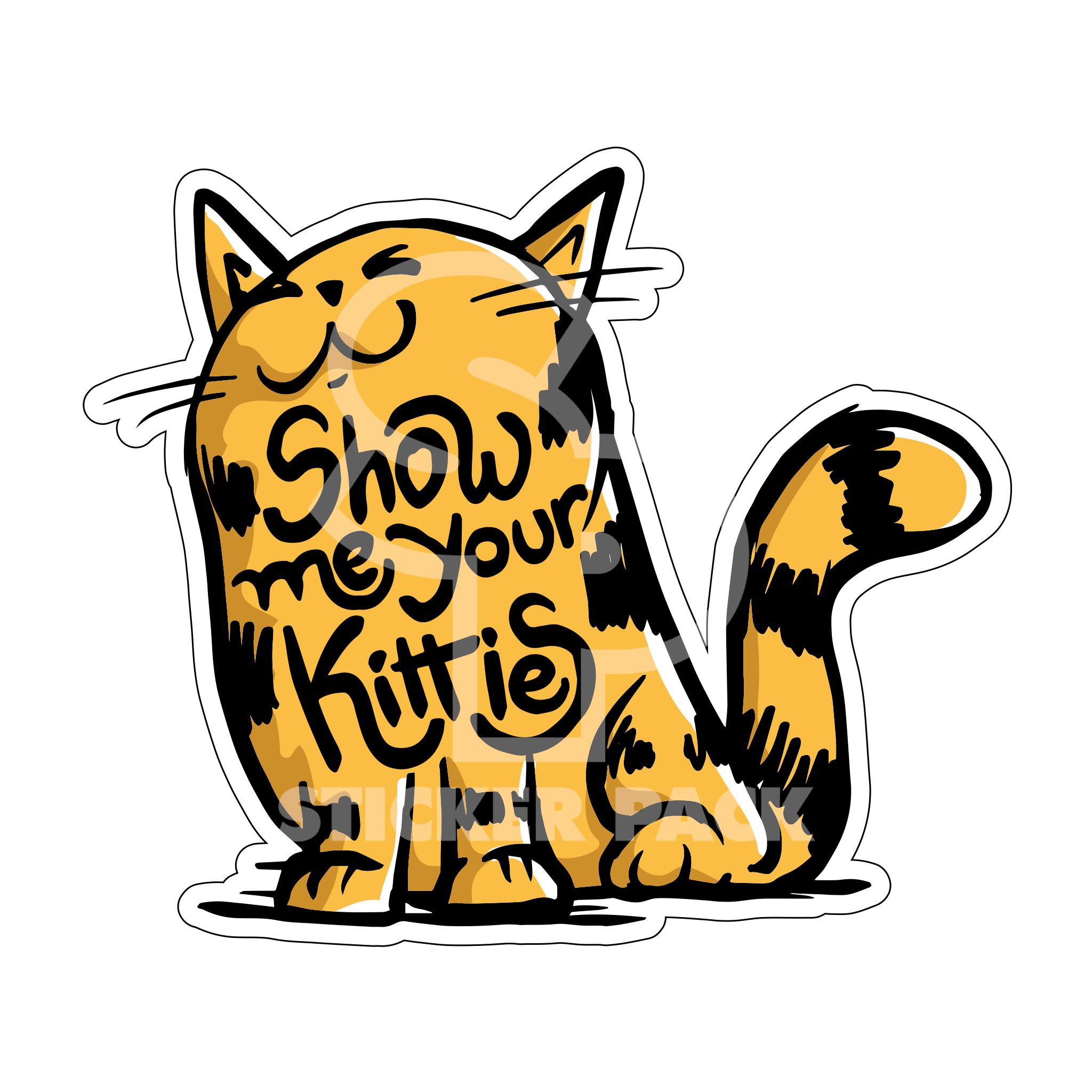 Pet Cat Sayings Sticker Pack - Display Your Feline Friends; Compact Sticker Set