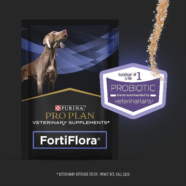 Purina Pro Plan Veterinary FortiFlora Powdered Probiotic Supplements for Dogs - Premium Digestive Health Support