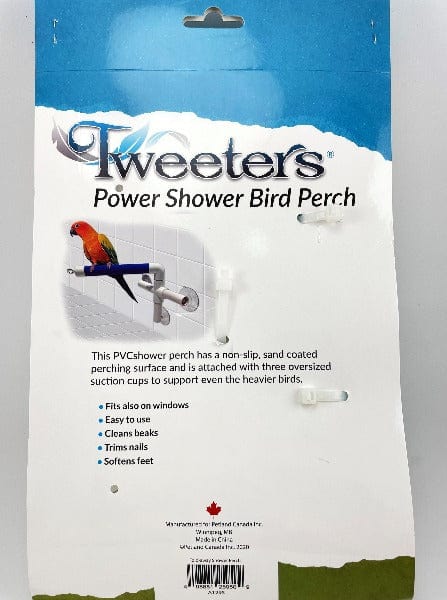 Powerful Tweeters Shower Bird Perch for Medium to Large Birds
