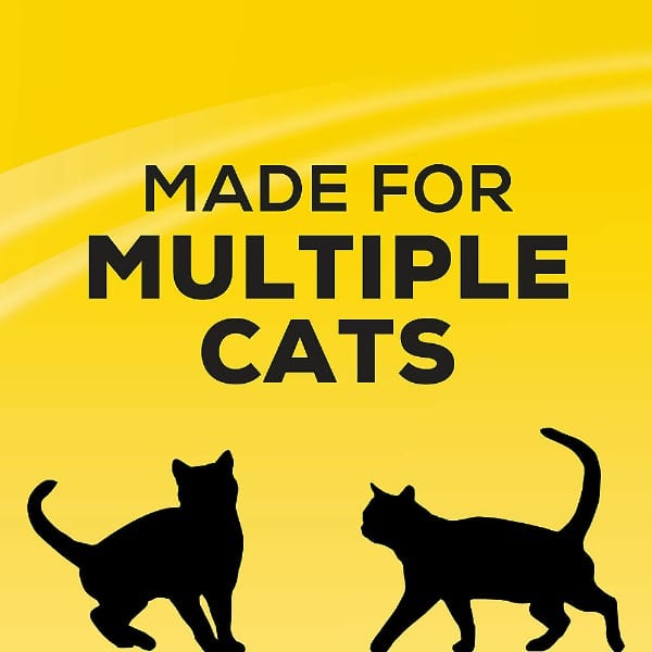 Tidy Cats Lightweight, Unscented, Dye-Free, Clumping Multi-Cat Cat Litter with TidyLock Protection and Ammonia Blocker Technology