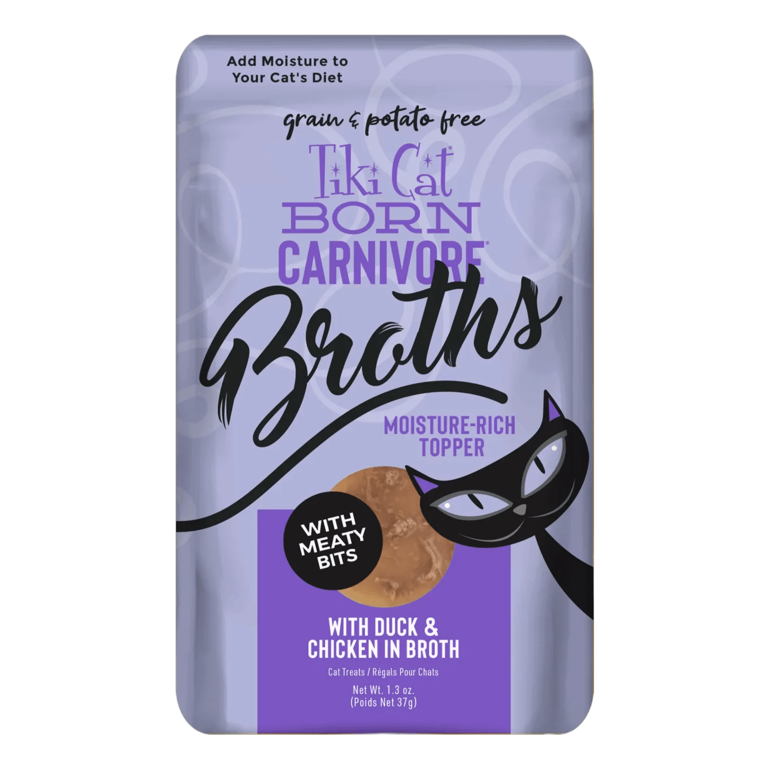 Tiki Cat Born Carnivore Variety Pack of Savory Broths as Cat Food Topper