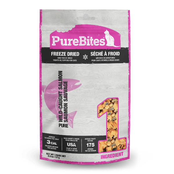 PureBites Freeze - Dried Wild - Caught Sockeye Salmon High - Value Cat Treats