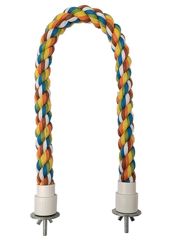 Multi - Colored Cotton Bird Perches: Tweeters Brand, Available in Four Sizes