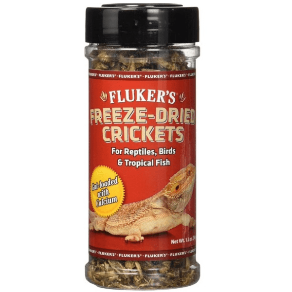 Fluker's Premium Freeze Dried Crickets for Pets - Ideal Food for Reptiles, Birds, and Tropical Fish