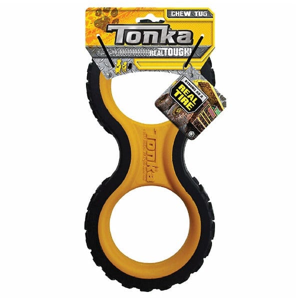 Tonka Heavy - Duty Infinity Tread Rubber Tug Toy for Medium to Large Dogs