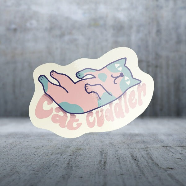 Matte Finish Cat Cuddler Small and Large Sticker Pack