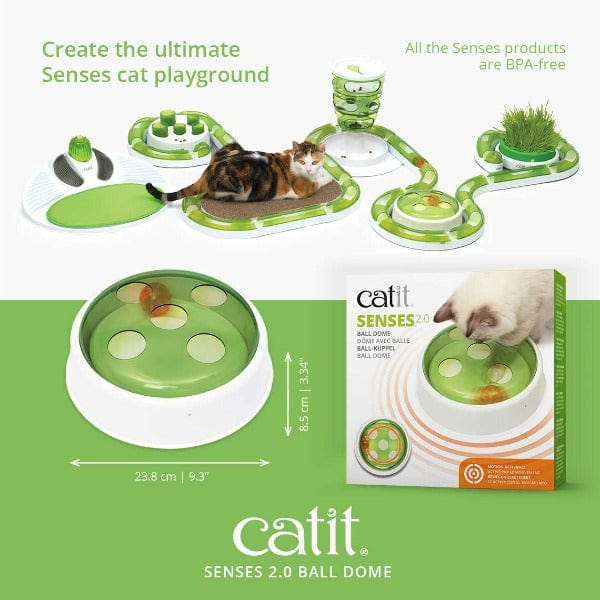 Catit Senses 2.0 Interactive Motion - Activated Ball Dome Cat Toy
