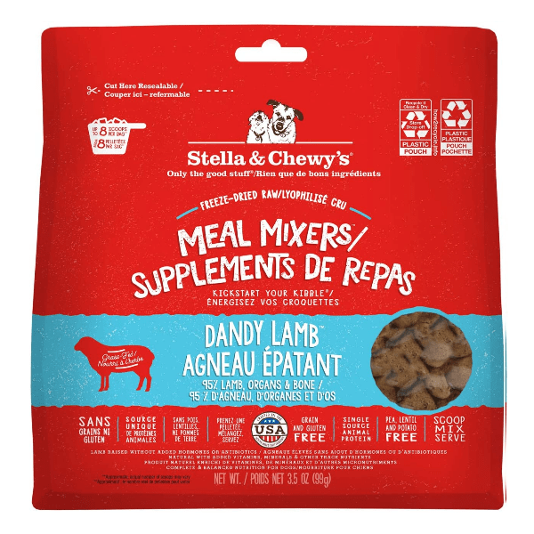 Stella & Chewy's Premium Dandy Lamb Meal Mixers for Dogs - Raw Nutrition Boost