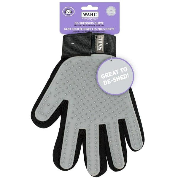 Wahl Soft Silicone Cat Grooming Glove for Effortless Deshedding