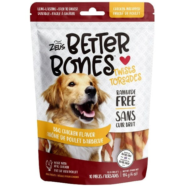 Zeus Premium Real Chicken BBQ Twists: A Rawhide-Free Dog Treat
