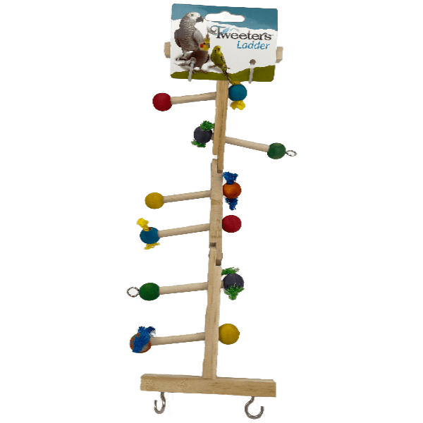 Tweeters Bendable Wooden Activity Play Ladder for Small to Medium Sized Birds