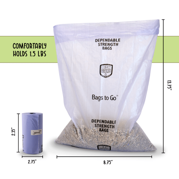 100% Biodegradable Spotty Waste Bags for On-the-Go Use