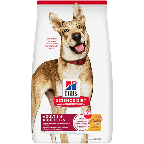 Hill's Science Diet High - Quality Adult Dry Dog Food with Chicken & Barley