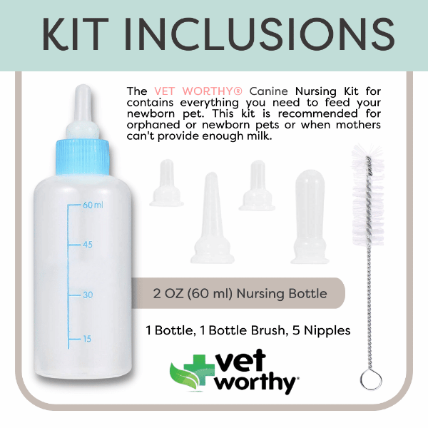Veterinary-Worthy Pet Nursing Kit for Orphaned or Newborn Animals