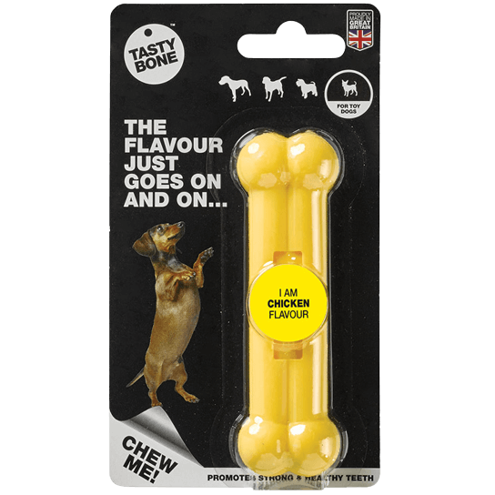 Delicious TastyBone Nylon Dog Chew with Chicken Flavor
