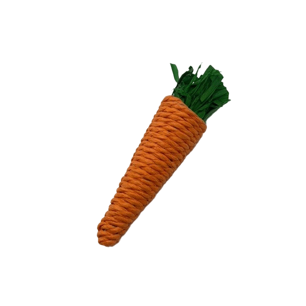 Moss Hollow Safe Natural Corn - Shaped Carrot Toy for Small Pets