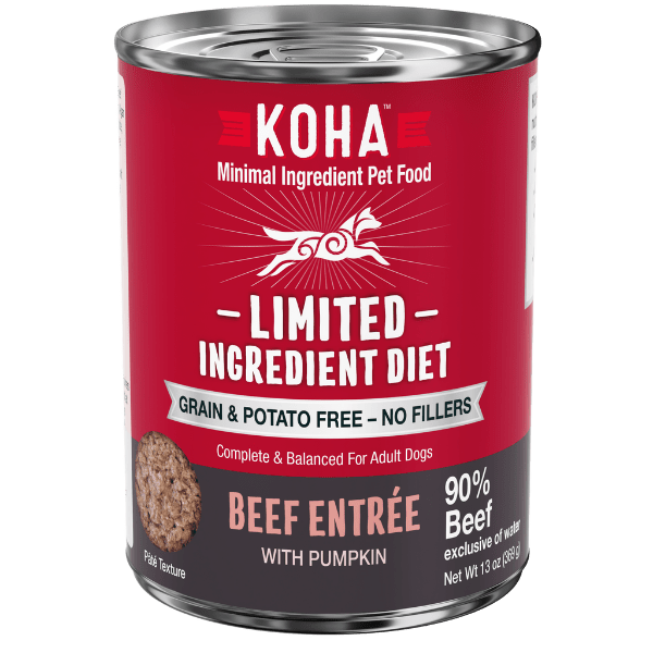 KOHA Premium Canned Beef Entrée Dog Food for Dogs with Extreme Food Sensitivities