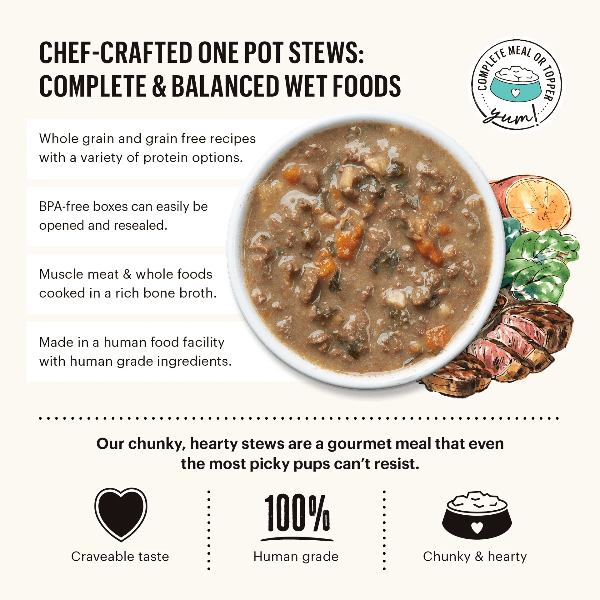 The Honest Kitchen One Pot Roasted Beef Stew Wet Dog Food - A Hearty and Nutritious Meal for Canines