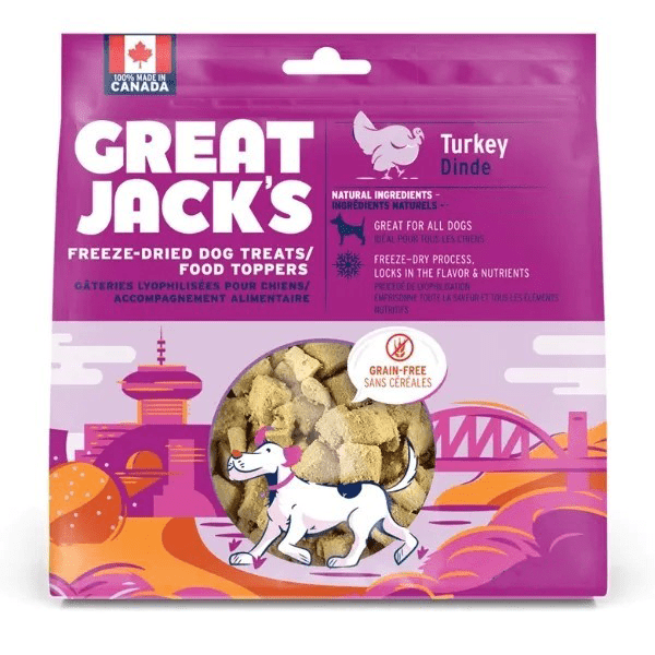 Great Jack's All - Natural Turkey Freeze - Dried Dog Treats & Food Toppers