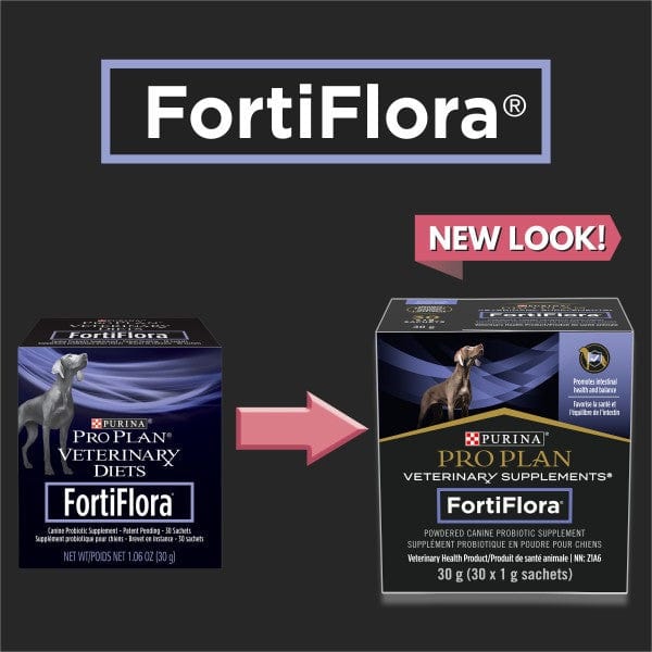 Purina Pro Plan Veterinary FortiFlora Powdered Probiotic Supplements for Dogs - Premium Digestive Health Support