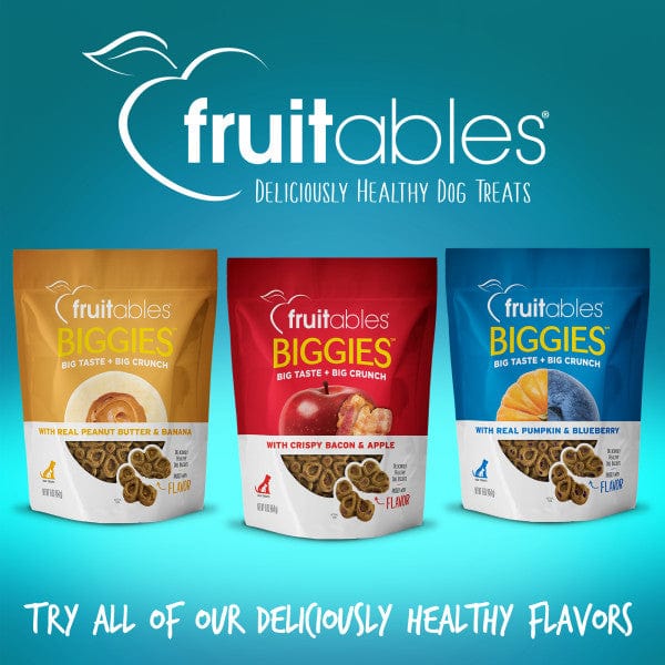Fruitables Biggies Premium Almond Butter and Coconut Flavored Dog Biscuit Treats
