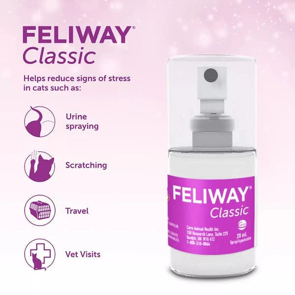 FELIWAY CLASSIC Cat Pheromone Spray for Calming and Behavior Control