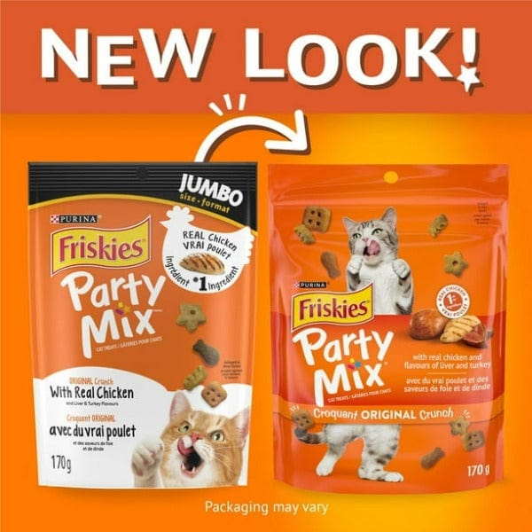 Friskies Original Crunchy Party Mix Cat Treats for Feline Delight