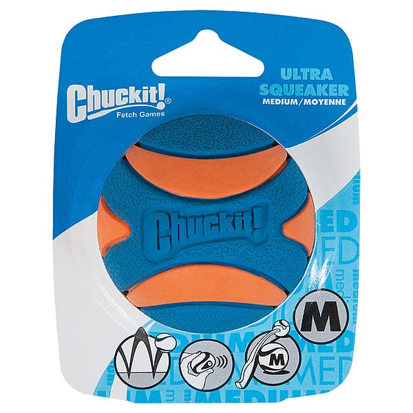 Chuckit! Ultra Squeaker Ball - High - Bounce, Durable & Launcher Compatible