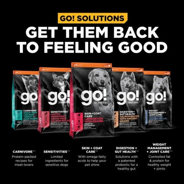 Go! Solutions Grain-Included Dry Dog Food Lamb Recipe for Skin and Coat Care