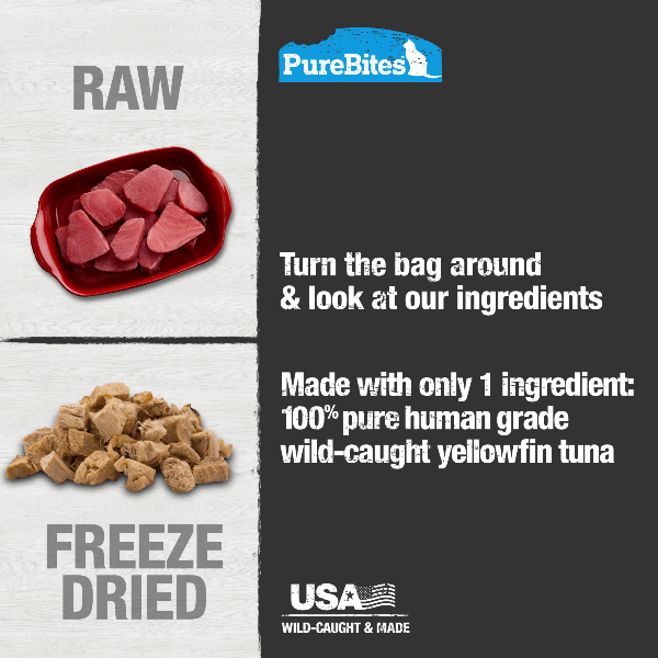 PureBites Freeze - Dried Premium Wild Tuna Treats for Cats