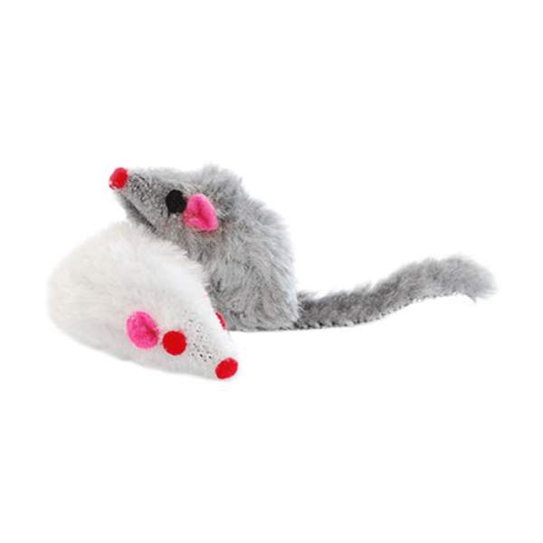 Premium Catnip-Filled Plush Spot Mice Toys for Felines