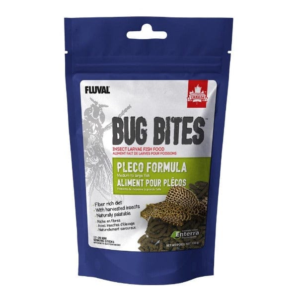Fluval 130g Bug Bites Sinking Sticks - Pleco's Nutrient - Rich Formula