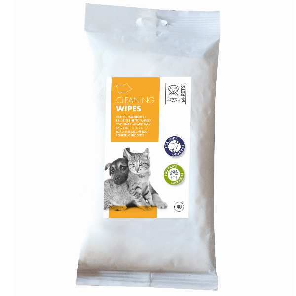 M-PETS Premium Cleaning Wipes for Pet Bodies and Paws