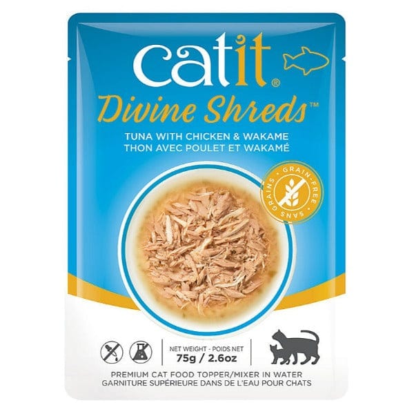 Catit Multipack Tuna Divine Shreds - Premium Cat Food Topper