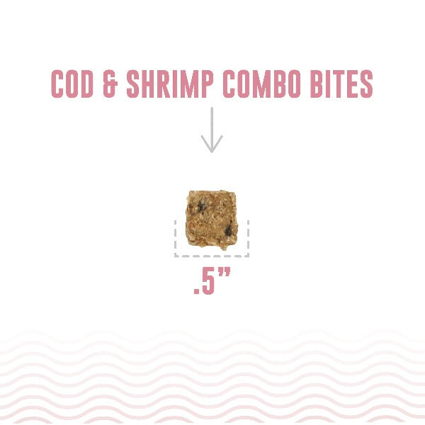 Icelandic Cod and Shrimp Combination Bites - Premium Fish Dog Treats (Special Order Required)