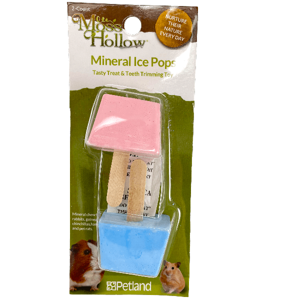Moss Hollow 2-Pack Mineral Pops for Safe Pet Chewing and Entertainment