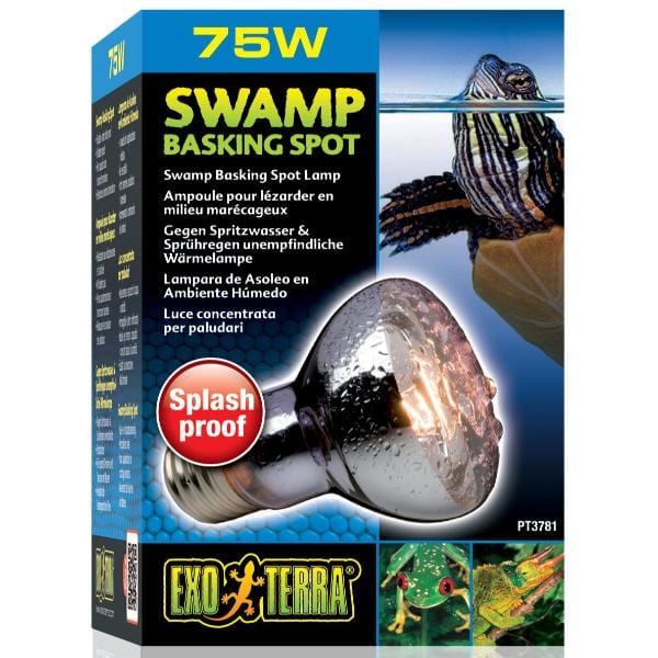 Exo Terra Splash-Resistant Swamp Basking Spot Light Bulb for Humid Terrariums