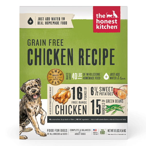 The Honest Kitchen Dehydrated Grain - Free Chicken Recipe Dog Food