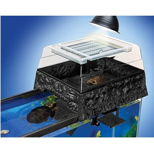 Reptology Durable Plastic Turtle Topper Above-Tank Platform for Healthy Aquatic Life