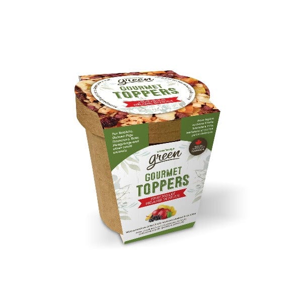 Living World Green Gourmet Fruit Medley Toppers for Small Pets