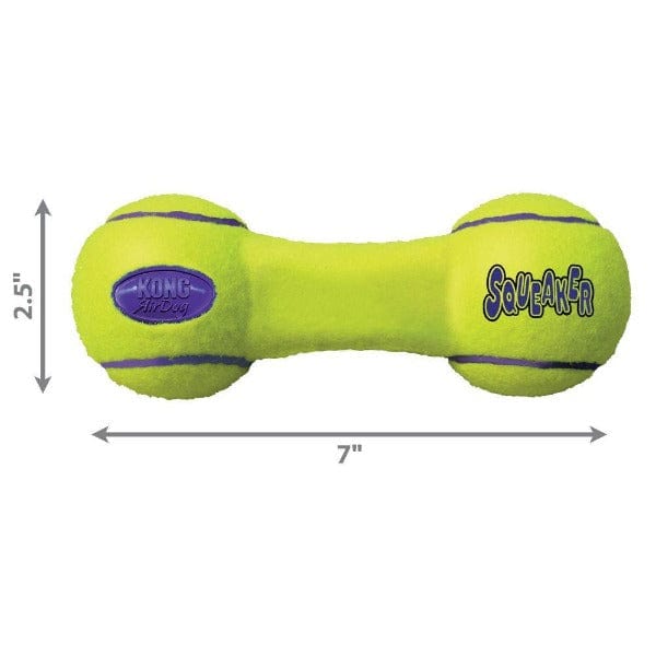 KONG Airdog Squeaky Dumbbell - Ideal Fetch Toy for Active Dogs