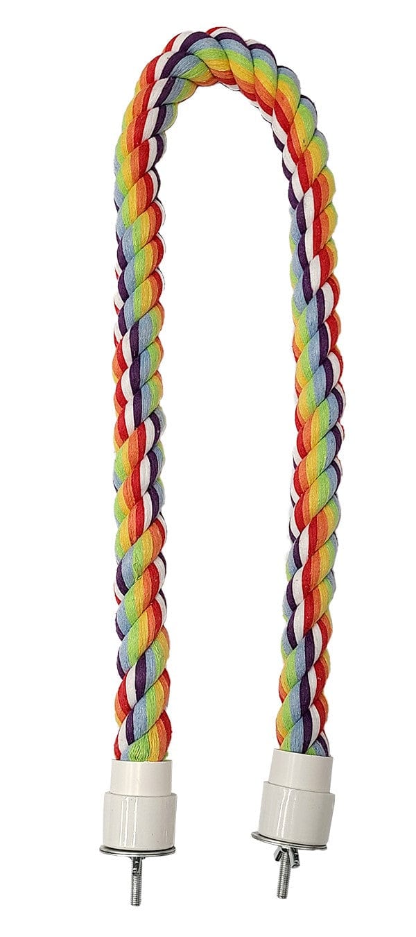 Multi - Colored Cotton Bird Perches: Tweeters Brand, Available in Four Sizes