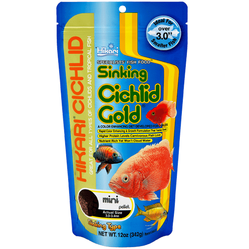 Hikari Tropical Sinking Pellets for Cichlids and Larger Tropical Fish - Color Enhancing Diet