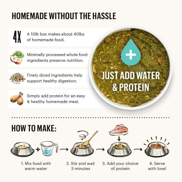 The Honest Kitchen Whole Grain Vegetable and Fruit Dehydrated Dog Food Base Mix - A Special Order Product for Canine Nutrition