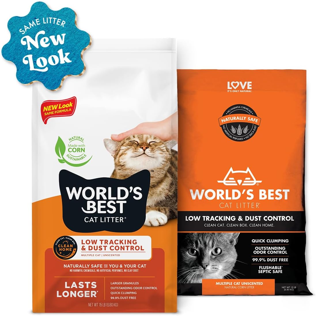 Top-Rated Low-Tracking & Dust-Free Clumping Cat Litter, 28lb
