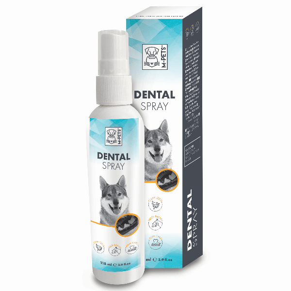 M-PETS Effective Dental Spray for Fresh Breath in Dogs and Cats
