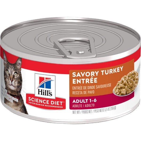 Hill's Science Diet Adult Canned Cat Food - 5.5oz Savory Turkey Entree